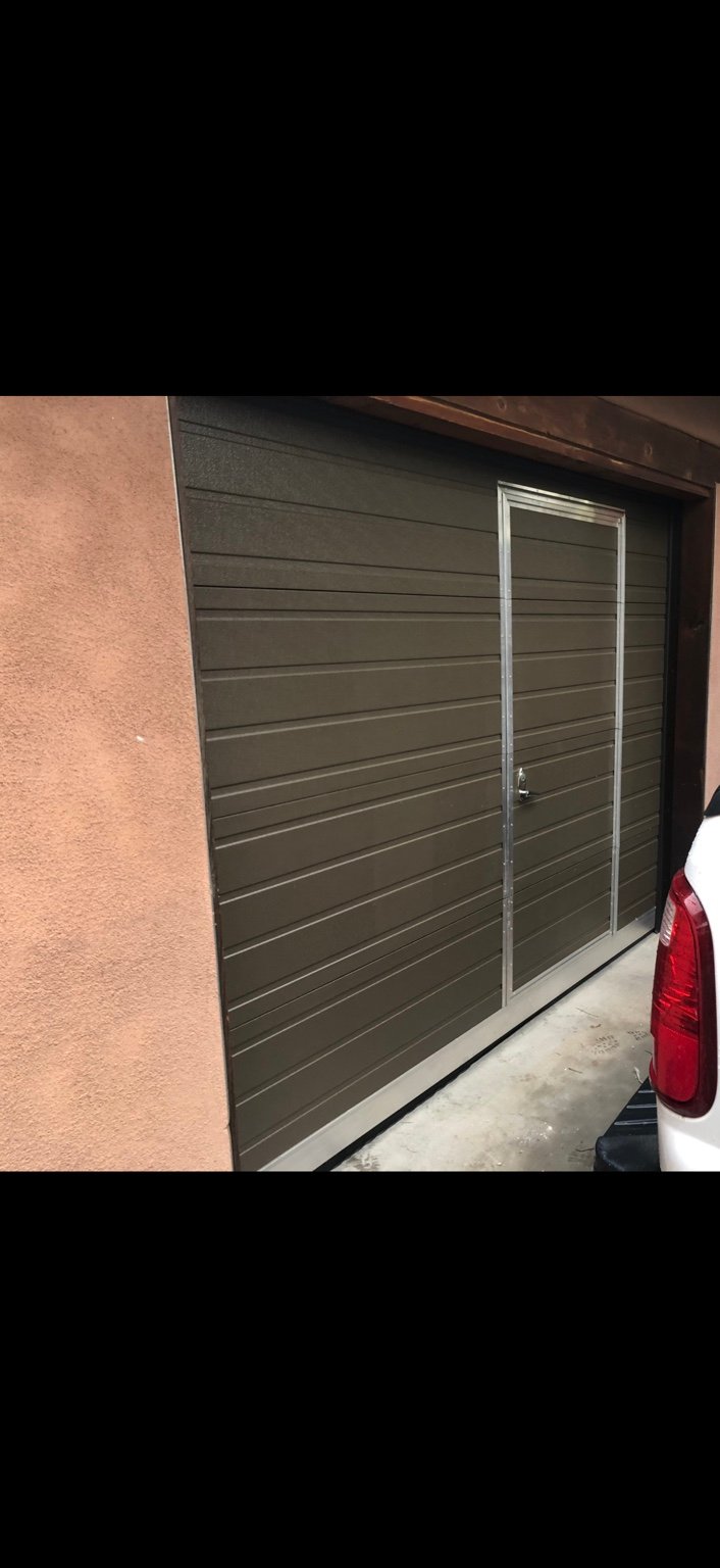 Integrated Walk-Through Garage Door Exterior